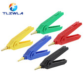 1 tk alligaatoriklamber 90 mm Kelvini vasest kullast plaadiklambriga LCR testklamber täppiselektriinstrumentide tööriista toiteallika jaoks