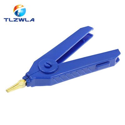 1 tk alligaatoriklamber 90 mm Kelvini vasest kullast plaadiklambriga LCR testklamber täppiselektriinstrumentide tööriista toiteallika jaoks