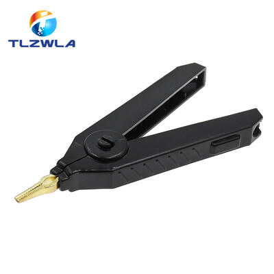 1 tk alligaatoriklamber 90 mm Kelvini vasest kullast plaadiklambriga LCR testklamber täppiselektriinstrumentide tööriista toiteallika jaoks