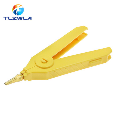 1 tk alligaatoriklamber 90 mm Kelvini vasest kullast plaadiklambriga LCR testklamber täppiselektriinstrumentide tööriista toiteallika jaoks