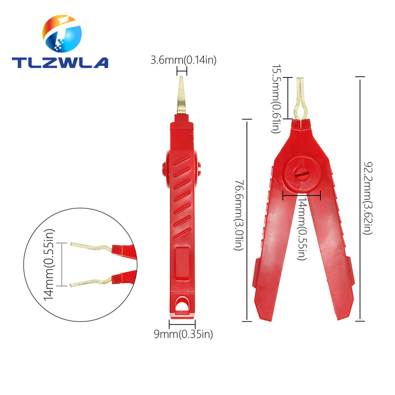 1 tk alligaatoriklamber 90 mm Kelvini vasest kullast plaadiklambriga LCR testklamber täppiselektriinstrumentide tööriista toiteallika jaoks