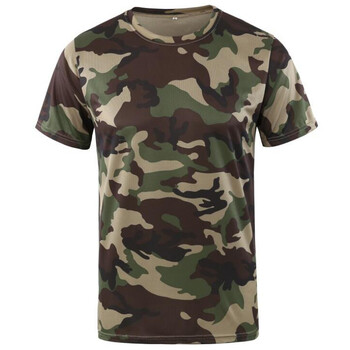 Υπαίθριο κυνήγι Tactical T-shirts Combat Military Hunting T-shirt Breathable Quick Dry Army Camo Fishing Πεζοπορία Κάμπινγκ Μπλουζάκια