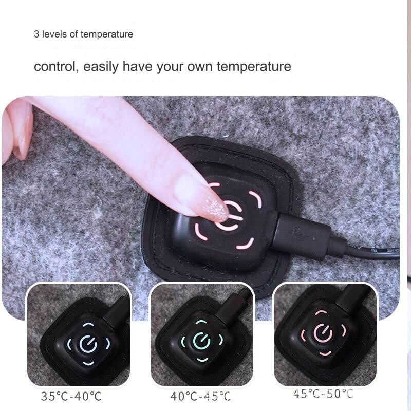 Vyhrievaná deka do auta USB 5V 2A elektrická deka 35-50℃ na cesty, vyhrievaná deka, kempingová prenosná, prateľná v práčke, elektrický matrac