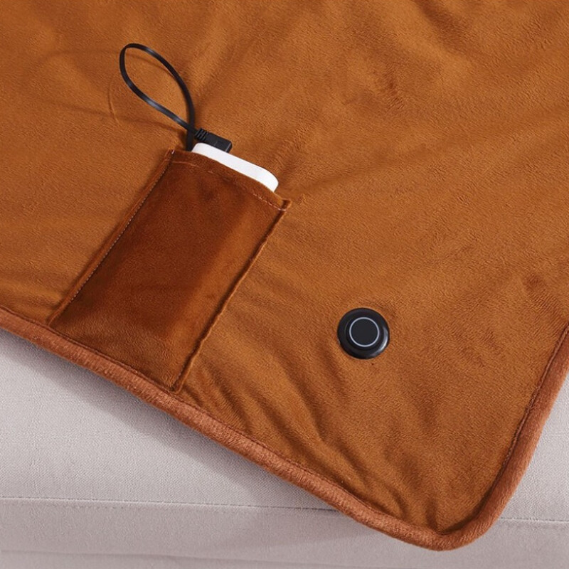 Elektrická vyhrievacia šatka s USB, prateľná, bezpečná, pohodlná, multifunkčná šatka, teplá deka, ohrievač, termo potreby