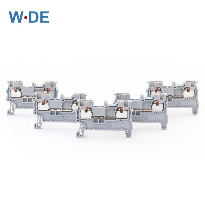 Μπλοκ ακροδεκτών ράγας Din PT-1.5 Σύνδεση ελατηρίου ηλεκτρικού καλωδίου Push In Wiring Conductor 10 τμχ Ταινίες ακροδεκτών ακροδεκτών PT1.5