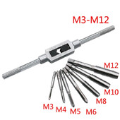 6/8Pcs Hss ručni navojni navojni ključ Schroefdraad metrički navojni navoj M3 M4 M5 M6 m8 M8 M12 Met Verstelbare ključ za navoj 1/16-1/2"