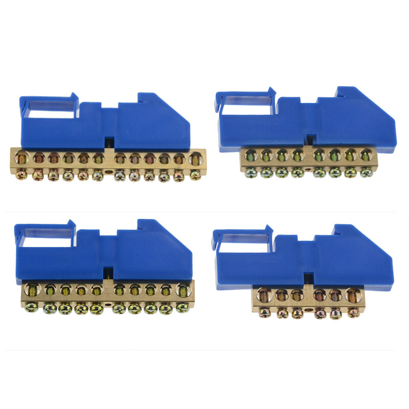 2gab sadales kārbas sliežu spaiļu bloks liesmu slāpējošs plastmasas vadu loka spaiļu bloks Savienotāja spaile 6 8 10 12 caurums