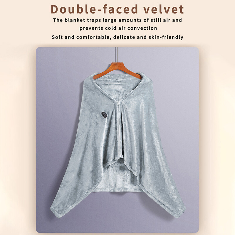 USB-soojendusega pontšoviska, soe pehme ja mugav autokontori kodureisiks (hall)