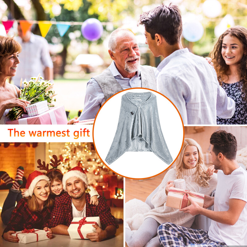 USB-soojendusega pontšoviska, soe pehme ja mugav autokontori kodureisiks (hall)