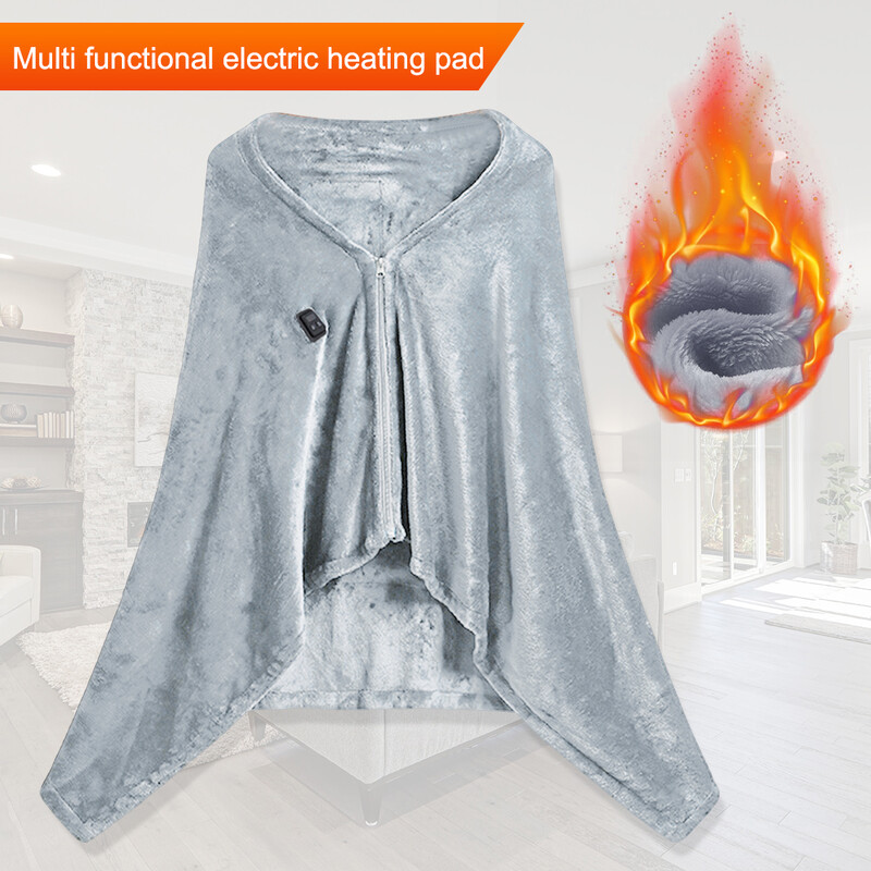 USB-soojendusega pontšoviska, soe pehme ja mugav autokontori kodureisiks (hall)