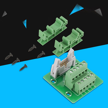 IDC10P 10Pin Αρσενική κεφαλίδα Breakout Board Terminal Block Connector PLC με βραχίονα