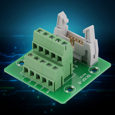 IDC10P 10Pin Αρσενική κεφαλίδα Breakout Board Terminal Block Connector PLC με βραχίονα