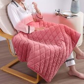 USB elektrinė pončo apvyniojama antklodė šildoma, minkšta šildoma antklodė su 3 šildymo lygiais namų biure, galima skalbti