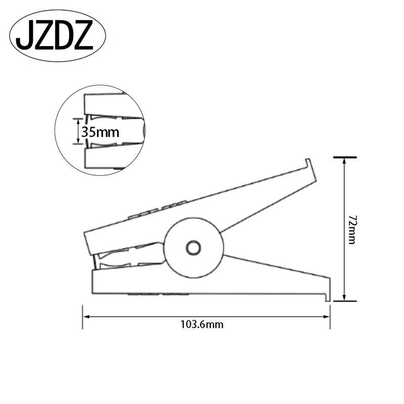 JZDZ raskeveokite alligaatoriklambrid, puhas vask, akulaadija klambrid, toitevahetus, hüppaja kaabliklambrid, keevitusklambrid J60059