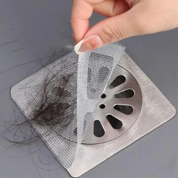 Μιας χρήσης Αποστράγγιση ντους Hair Catcher Διχτυωτό Καλύμματα Αποστράγγισης Νεροχύτη δαπέδου Σούπα φίλτρου νιπτήρα μαλλιών για κουζίνα μπάνιου