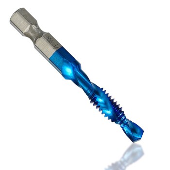 XCAN HSS Spiral Screw Tap Drill 6-32 8-32 10-24 10-32 12-24 1/4-20 NC Thread Tap Hex Shank Machine Plug Tap Hand Tool 6τμχ