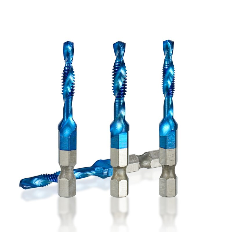 XCAN HSS Spiralna svrdla za navojne navoje 6-32 8-32 10-24 10-32 12-24 1/4-20 NC navojna navojna navojna navojna navojna navojna nareznica Ručni alat za strojne nareznice 6 kom