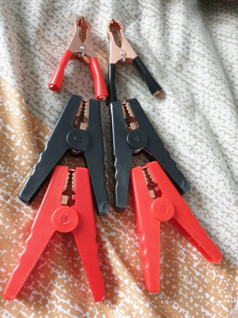 2 tk 100 A elektriline krokodilli alligaatori aku isoleeritud klambriga pistik plastikust käepideme test alligaatori klamber elektriprojekti jaoks