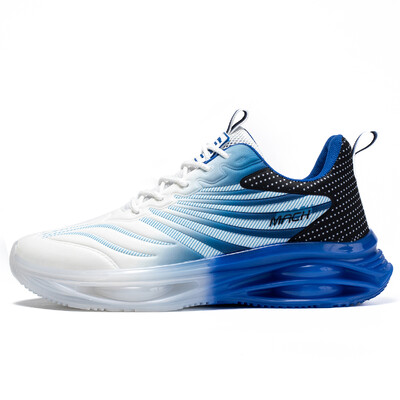 Jauni vīriešu skriešanas apavi Elpojoši, triecienu absorbējoši basketbola apavi Modernas un modernas šņorējamas kedas, sporta apavi treniņiem