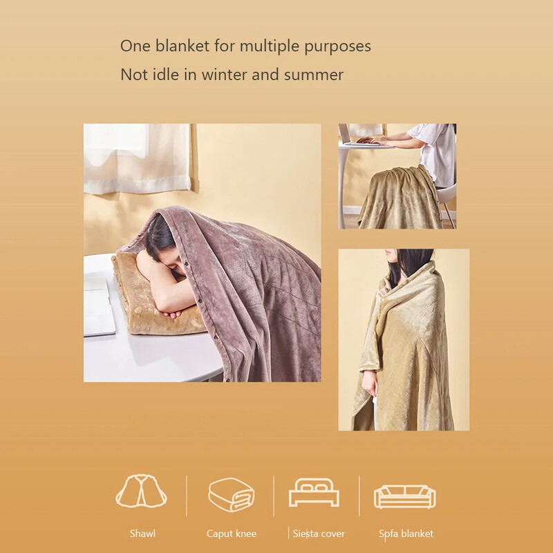 Elektrinė šildymo antklodė namų apyvokos reikmenys 5 V USB elektrinė šildoma kepurė Minkšta odai tinka skalbimo mašinoje, skirta namų lovai biure