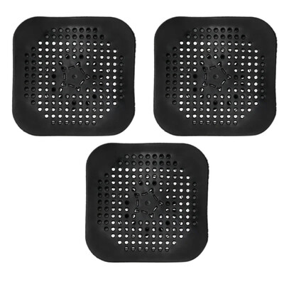 3GAB kanalizācijas matu uztvērējs filtrs izlietne pret bloķēšanu sietiņš vanna dušas grīda Silikona aizbāznis pārsegs virtuves vannas istabas aksesuārs