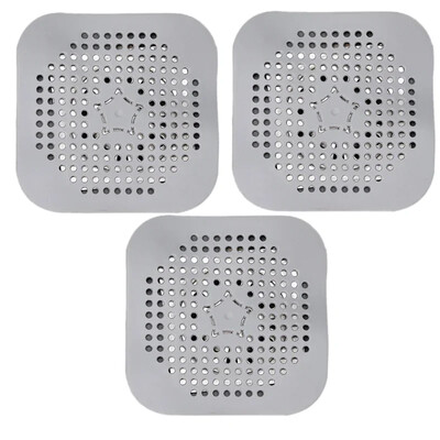 3GAB kanalizācijas matu uztvērējs filtrs izlietne pret bloķēšanu sietiņš vanna dušas grīda Silikona aizbāznis pārsegs virtuves vannas istabas aksesuārs