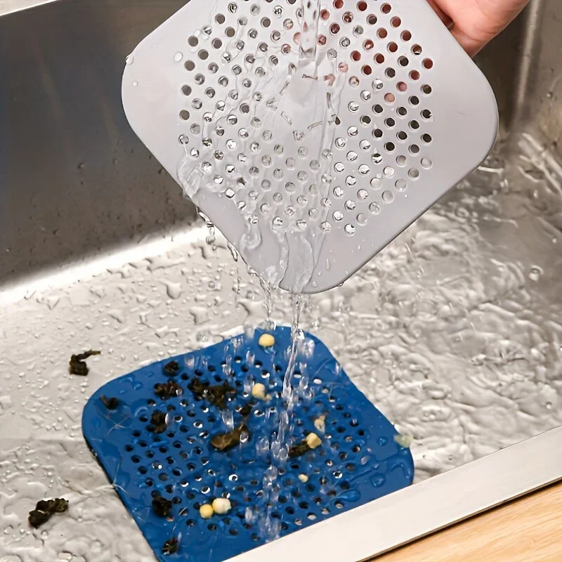 3GAB kanalizācijas matu uztvērējs filtrs izlietne pret bloķēšanu sietiņš vanna dušas grīda Silikona aizbāznis pārsegs virtuves vannas istabas aksesuārs