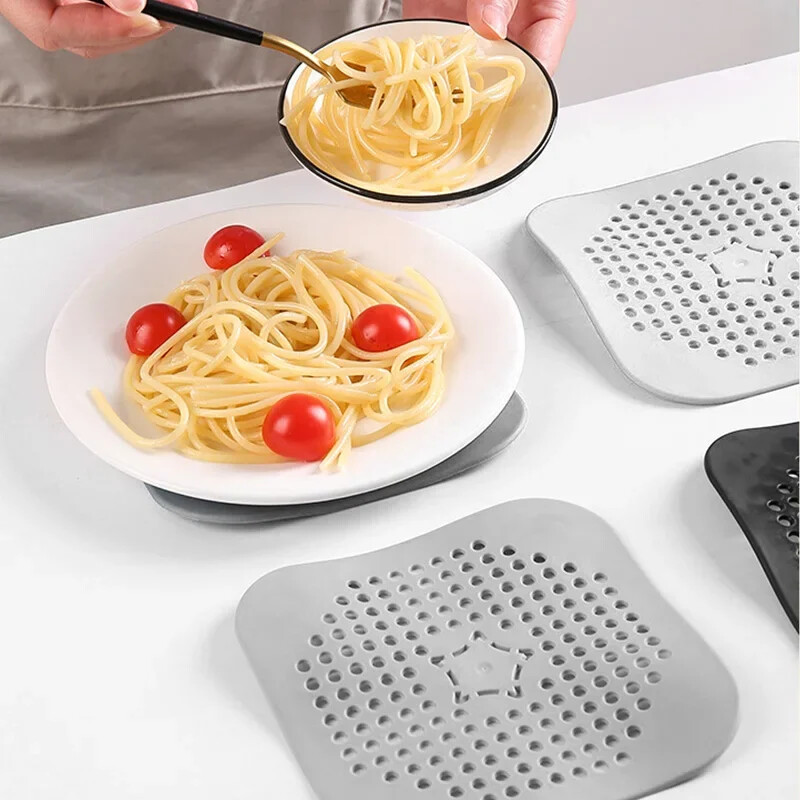 3GAB kanalizācijas matu uztvērējs filtrs izlietne pret bloķēšanu sietiņš vanna dušas grīda Silikona aizbāznis pārsegs virtuves vannas istabas aksesuārs