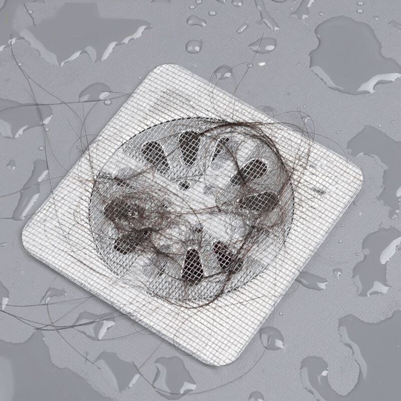 1/10 db Eldobható padlólefolyó matrica Fürdőszoba Hajszűrő Dugó Zuhany lefolyó fedél Blokkolásgátló konyhai mosogató szűrők