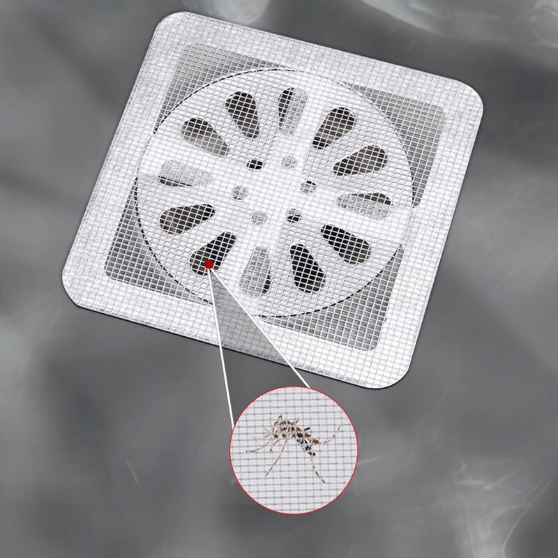 1/10 db Eldobható padlólefolyó matrica Fürdőszoba Hajszűrő Dugó Zuhany lefolyó fedél Blokkolásgátló konyhai mosogató szűrők