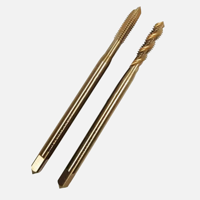 Gari kobalta vītnes vītņu urbis HSSCO M35 smailas spirālveida viļņveida metrikas M2-M12 darbgaldi nerūsējošajam tēraudam