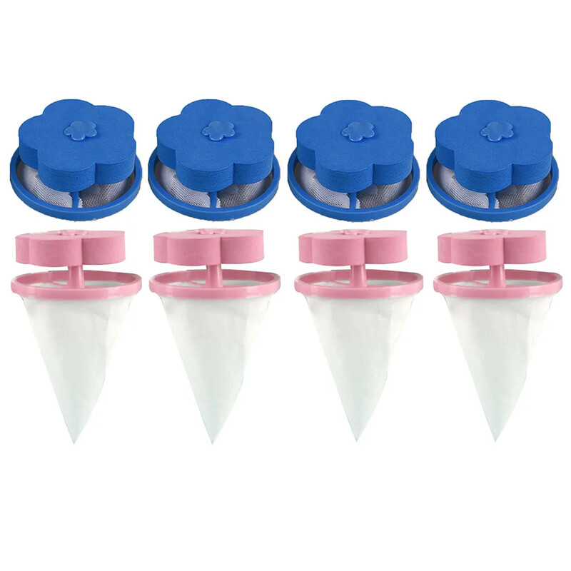 2 db kerek hálós szűrőtáska mosogató szűrő úszó szőrfogó mosógép szűrő szőrtelenítő eszköz fürdőszobai kütyü