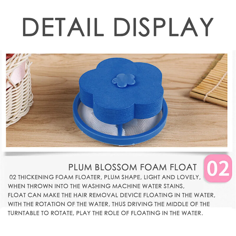 2 db kerek hálós szűrőtáska mosogató szűrő úszó szőrfogó mosógép szűrő szőrtelenítő eszköz fürdőszobai kütyü