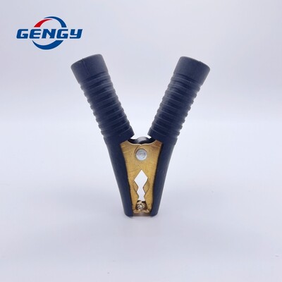 100 A raudona juoda 90 mm automobilio aligatoriaus spaustukai akumuliatoriaus spaustukai bandymo laido spaustukai gryno vario jungties kištukas maitinimo krokodilo spaustukai