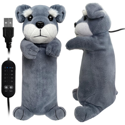 Jauki suņu siltuma spilventiņi USB elektriskie spilventiņu lelles perioda krampjiem, sāpju mazināšanai, karstā komprese pusaudžu mātei, dāvanā tufēti dzīvnieku sildīšanas paliktņi