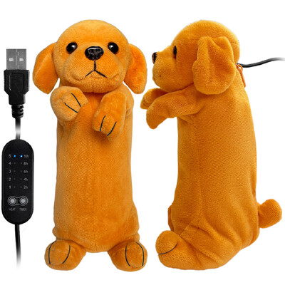 Jauki suņu siltuma spilventiņi USB elektriskie spilventiņu lelles perioda krampjiem, sāpju mazināšanai, karstā komprese pusaudžu mātei, dāvanā tufēti dzīvnieku sildīšanas paliktņi