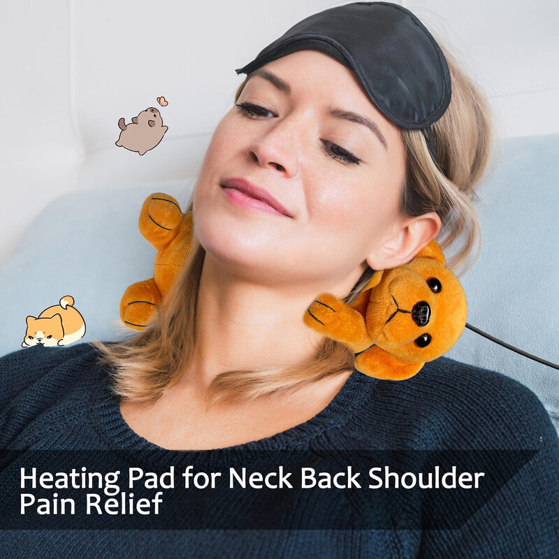 Jauki suņu siltuma spilventiņi USB elektriskie spilventiņu lelles perioda krampjiem, sāpju mazināšanai, karstā komprese pusaudžu mātei, dāvanā tufēti dzīvnieku sildīšanas paliktņi