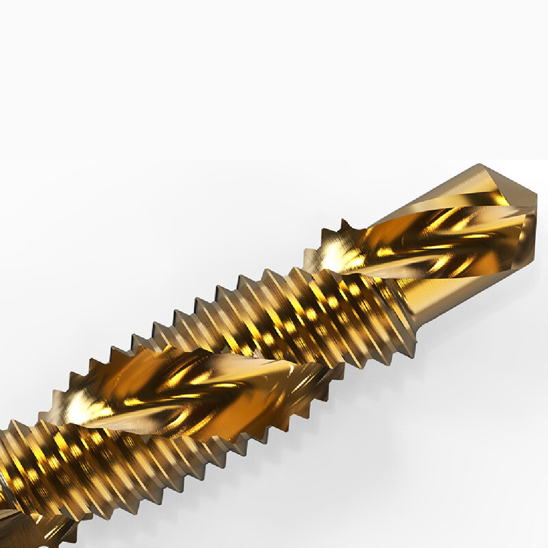 Nauji titanu dengti šešiabriauniai HSS sriegio metriniai sriegio grąžtai Sraigtinių mašinų junginys M3 M4 M5 M6 M8 M10 rankiniai įrankiai