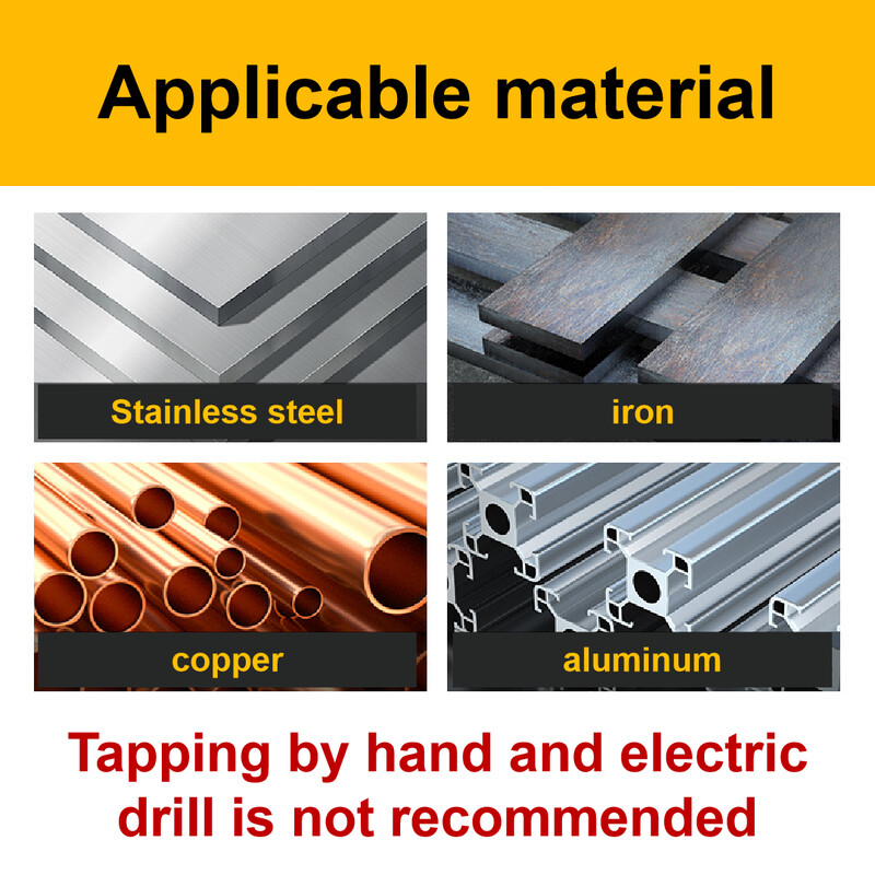 Nauji titanu dengti šešiabriauniai HSS sriegio metriniai sriegio grąžtai Sraigtinių mašinų junginys M3 M4 M5 M6 M8 M10 rankiniai įrankiai