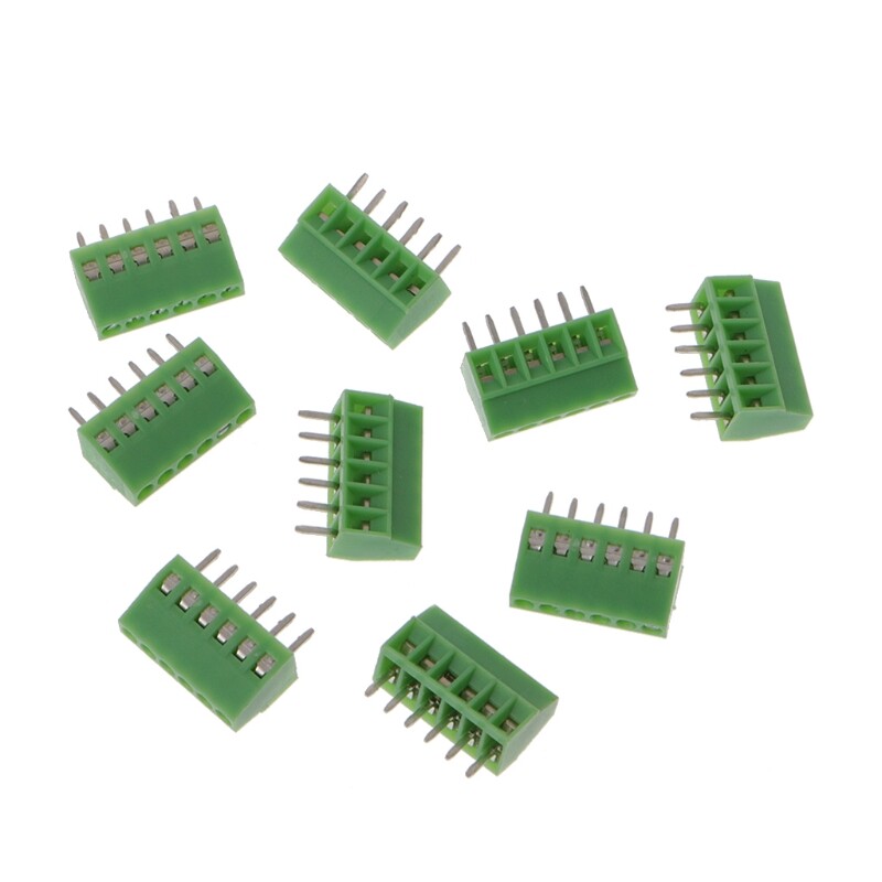 10 vnt 2Pin-10Pin Sraigtinis PCB montuojamas gnybtų blokų jungtis 2,54mm
