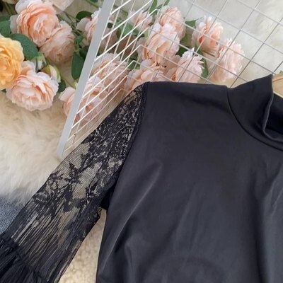 Sexy lampáš s dlhým rukávom a vysokým golierom, módny jednodielny gotický oblek s kapucňou, jarná jeseň, základné štíhle streetwear overal