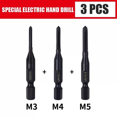 m4m5m6m8m12 Cap de mașină cu tijă hexagonală Perforare cu fantă dreaptă Burghiu electric de mână Burghiu electric