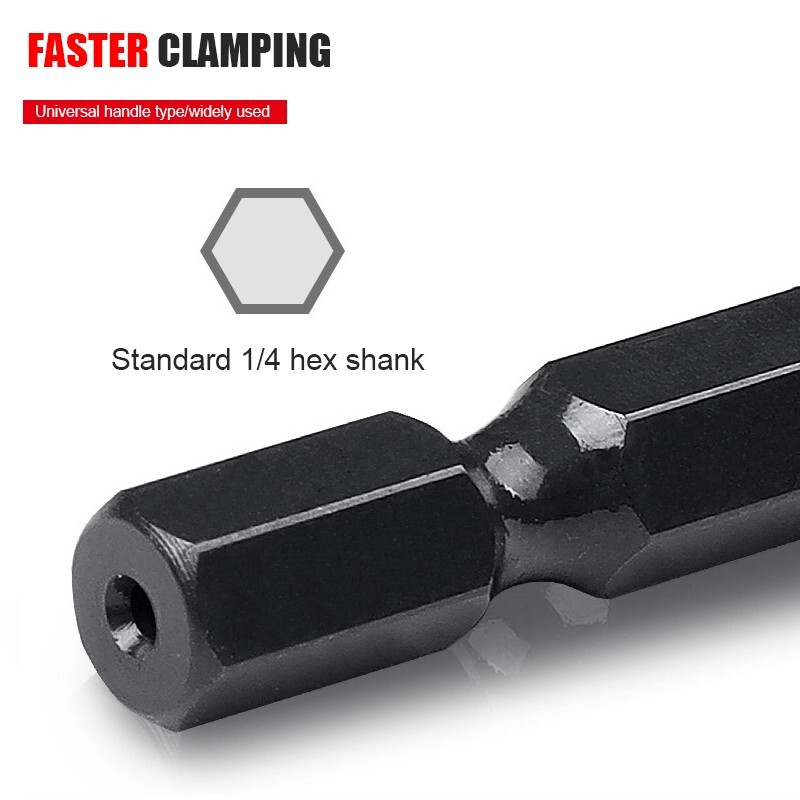 m4m5m6m8m12 Cap de mașină cu tijă hexagonală Perforare cu fantă dreaptă Burghiu electric de mână Burghiu electric