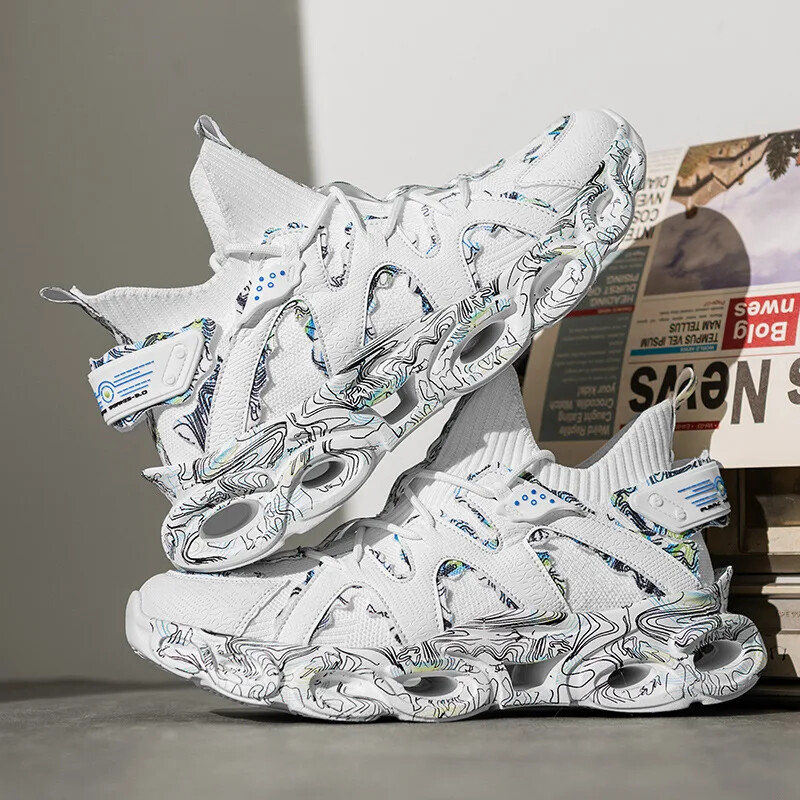 Nou stil coreeană ocazional la modă pantofi de baschet pentru bărbați pantofi de alergare respirabili