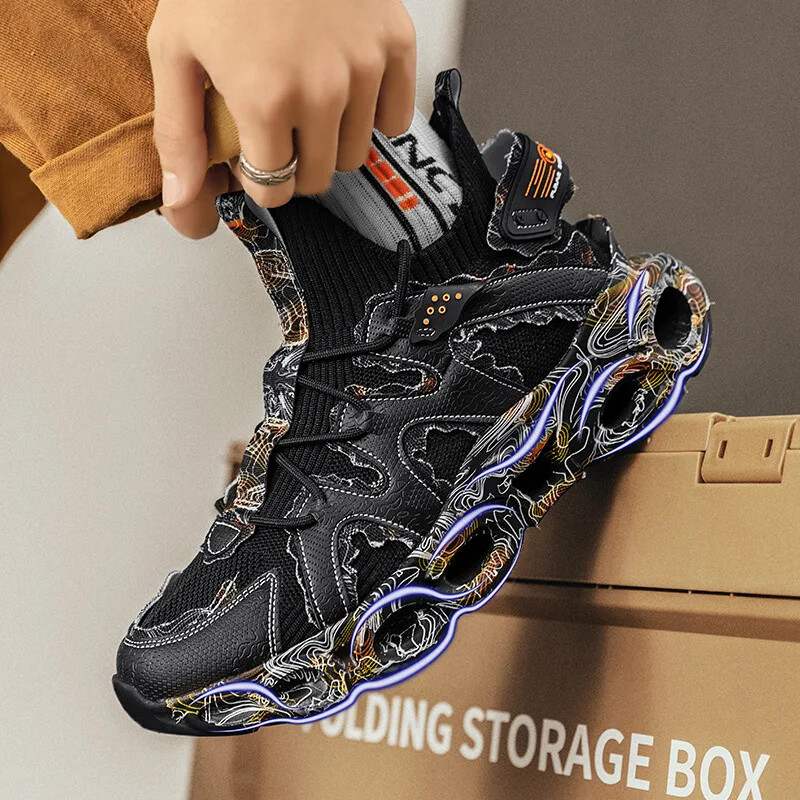 Nou stil coreeană ocazional la modă pantofi de baschet pentru bărbați pantofi de alergare respirabili