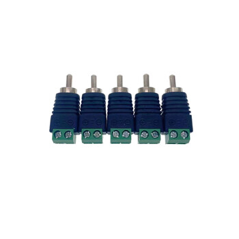 10 τμχ RCA Terminal Block CAT5 σε κάμερα CCTV Video Balun RCA Γυναικείο ή αρσενικό βύσμα βύσματος AV