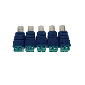 10 τμχ RCA Terminal Block CAT5 σε κάμερα CCTV Video Balun RCA Γυναικείο ή αρσενικό βύσμα βύσματος AV