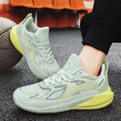 2024, noi bărbați ușori, cu rechin alb, poartă pantofi de baschet anti-alunecare respirabili, pantofi sport pentru studenți