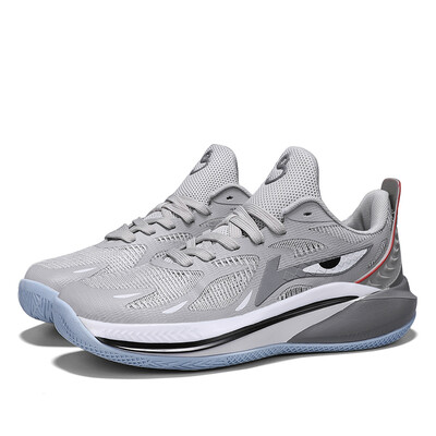 2024, noi bărbați ușori, cu rechin alb, poartă pantofi de baschet anti-alunecare respirabili, pantofi sport pentru studenți