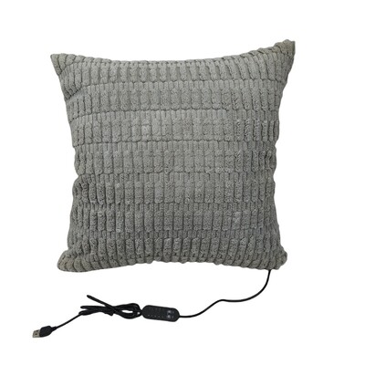 45 x 45 cm USB elektriskais spilvens, pārnēsājams apsildes spilvens, 5 bloku temperatūras kontrole menstruāciju krampju perioda sāpju mazināšanai, apsildāms spilventiņš